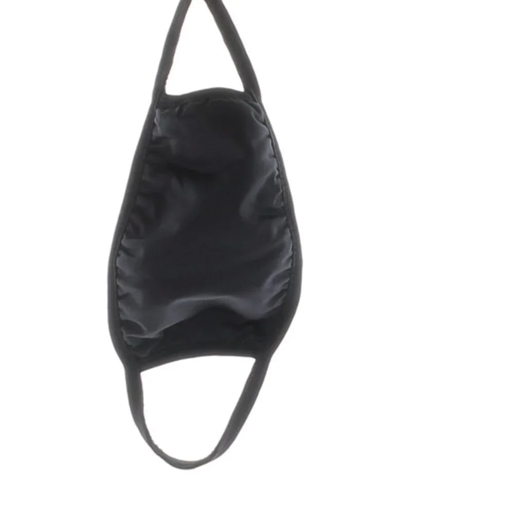 Face Mask Black Washable 3 ct - New